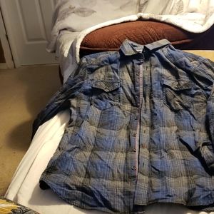 Black and blue flanel